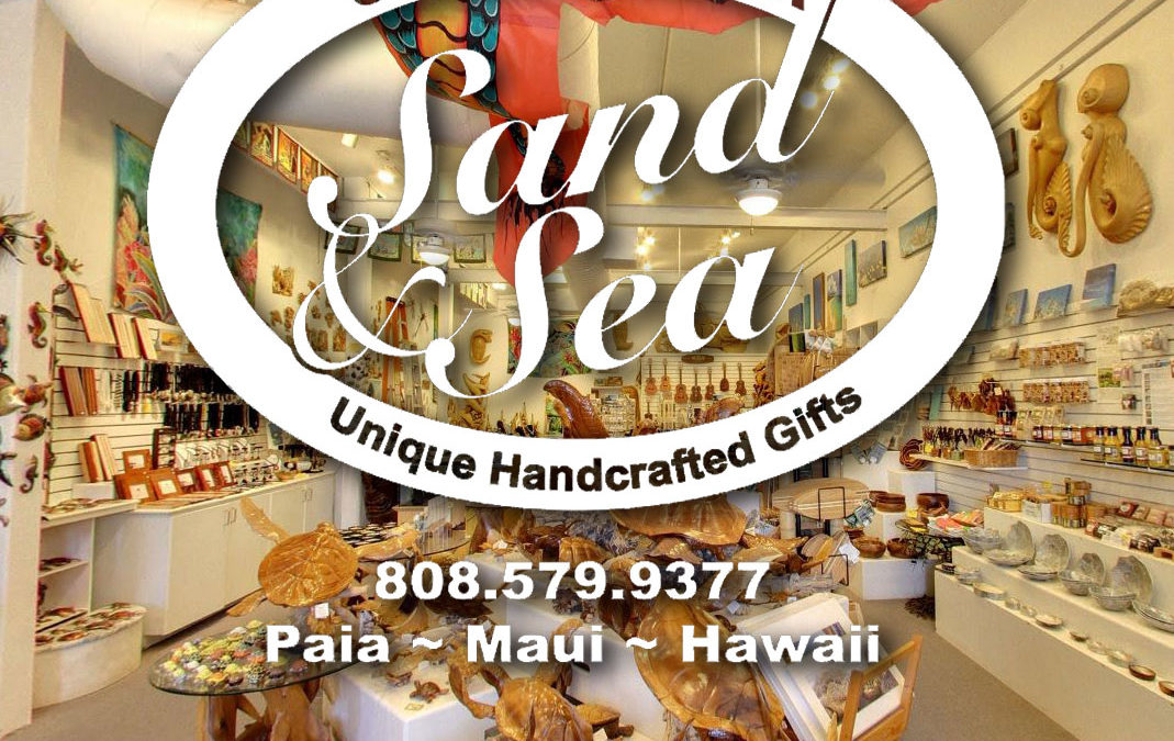 Sand & sea Maui Gifts logo big with store